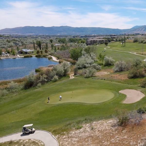 Aerial view of River Oaks golf course